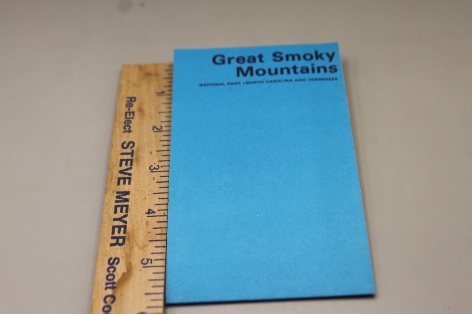 Vintage Great Smoky Mountains National Park fold out map 1976
