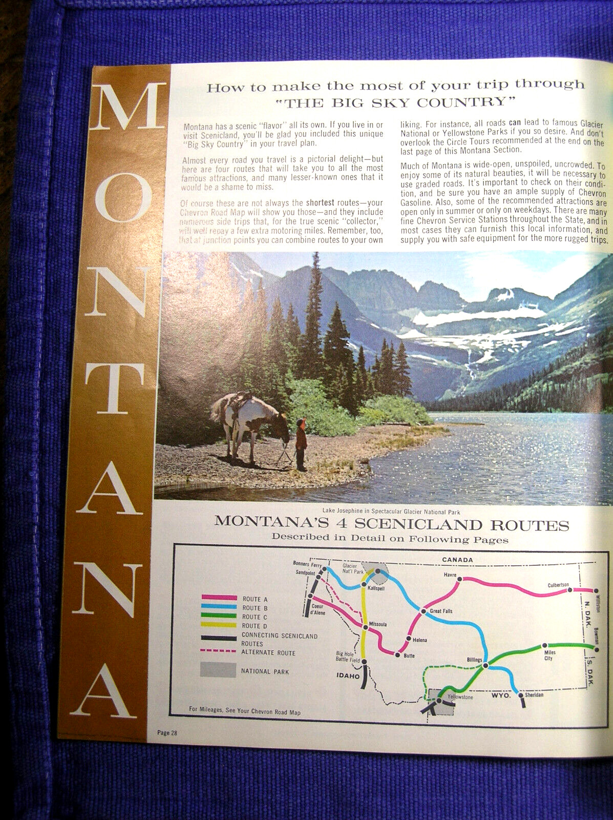 Vintage Scenicland, USA from Chevron a Tour and Route Guide Booklet Mid West