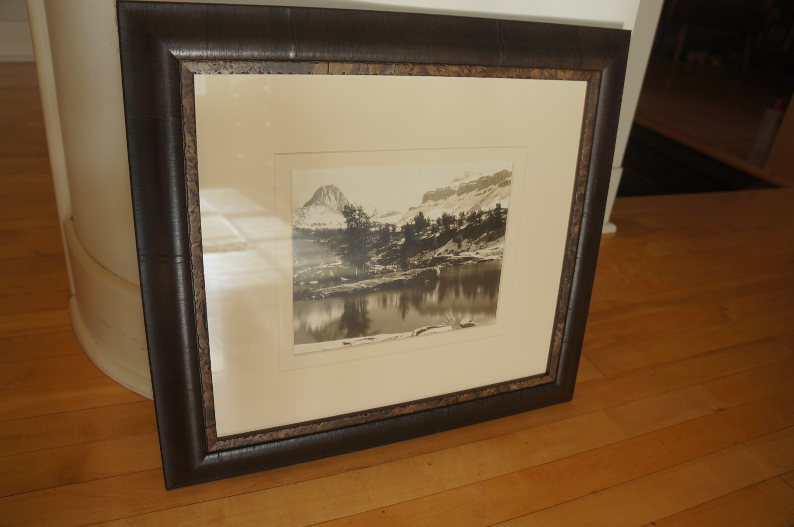 18.5 x 20.25 Archival Quality Framing of Orig CRANDALL TETON CREST PHOTO w/mark