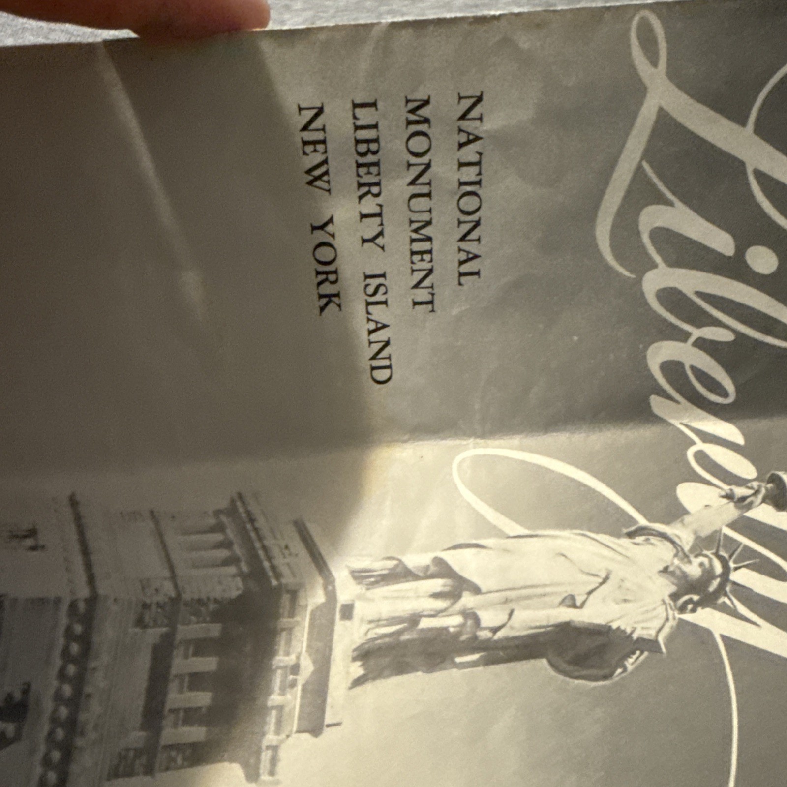 Vintage Statue of Liberty National Monument Brochure Map New York City NYC 1960