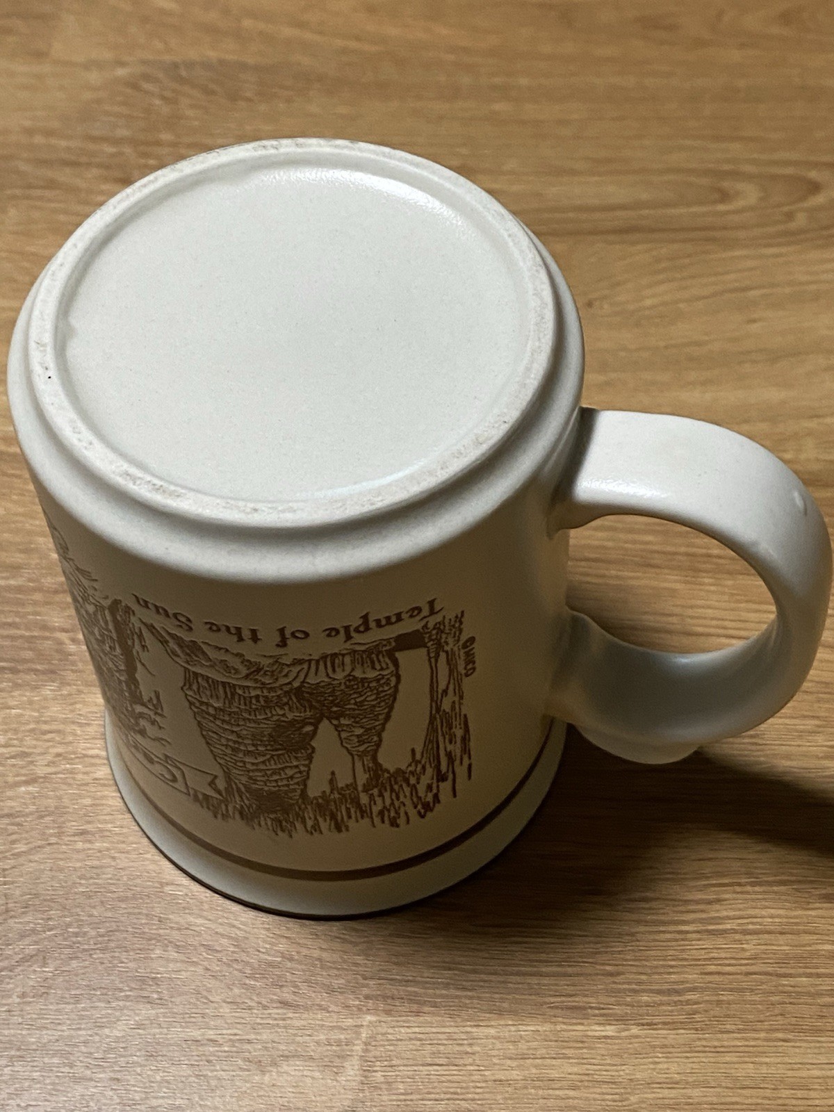 Carlsbad Caverns National Park Embossed Ceramic Coffee Mug New Mexico NOS