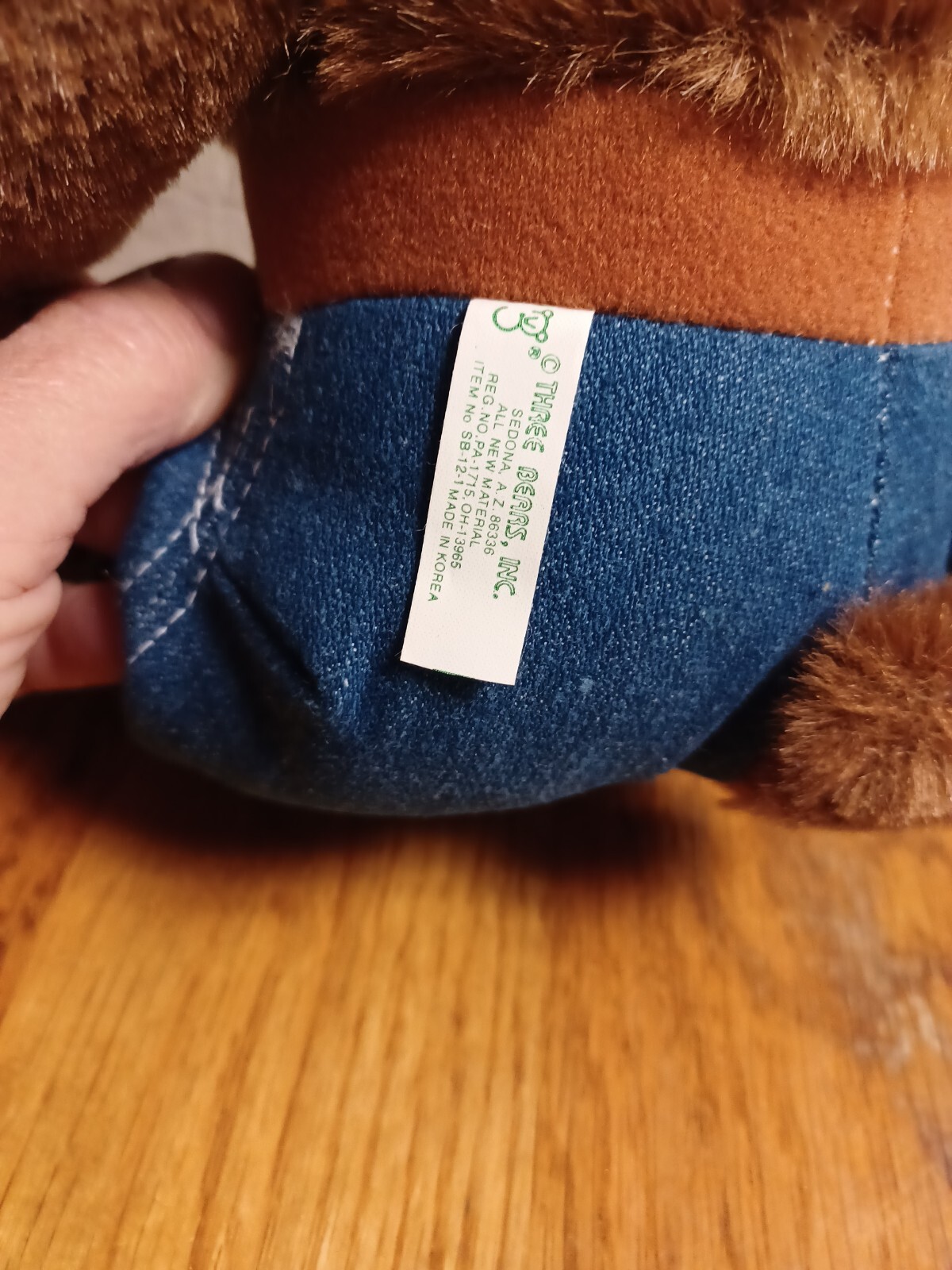 Vintage 1985 Smokey The Bear stuffed animal Three Bears Inc. US Forest Svc. 14″