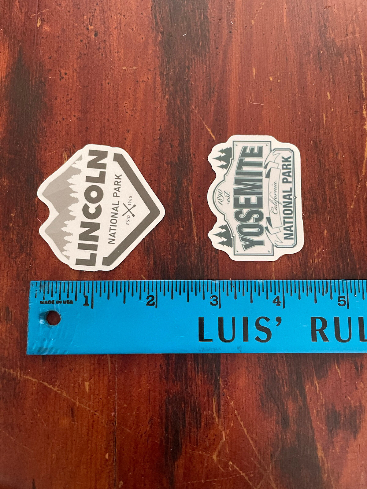 2 Set Yosemite & Lincoln National Park Outdoor Wilderness Sticker Decal