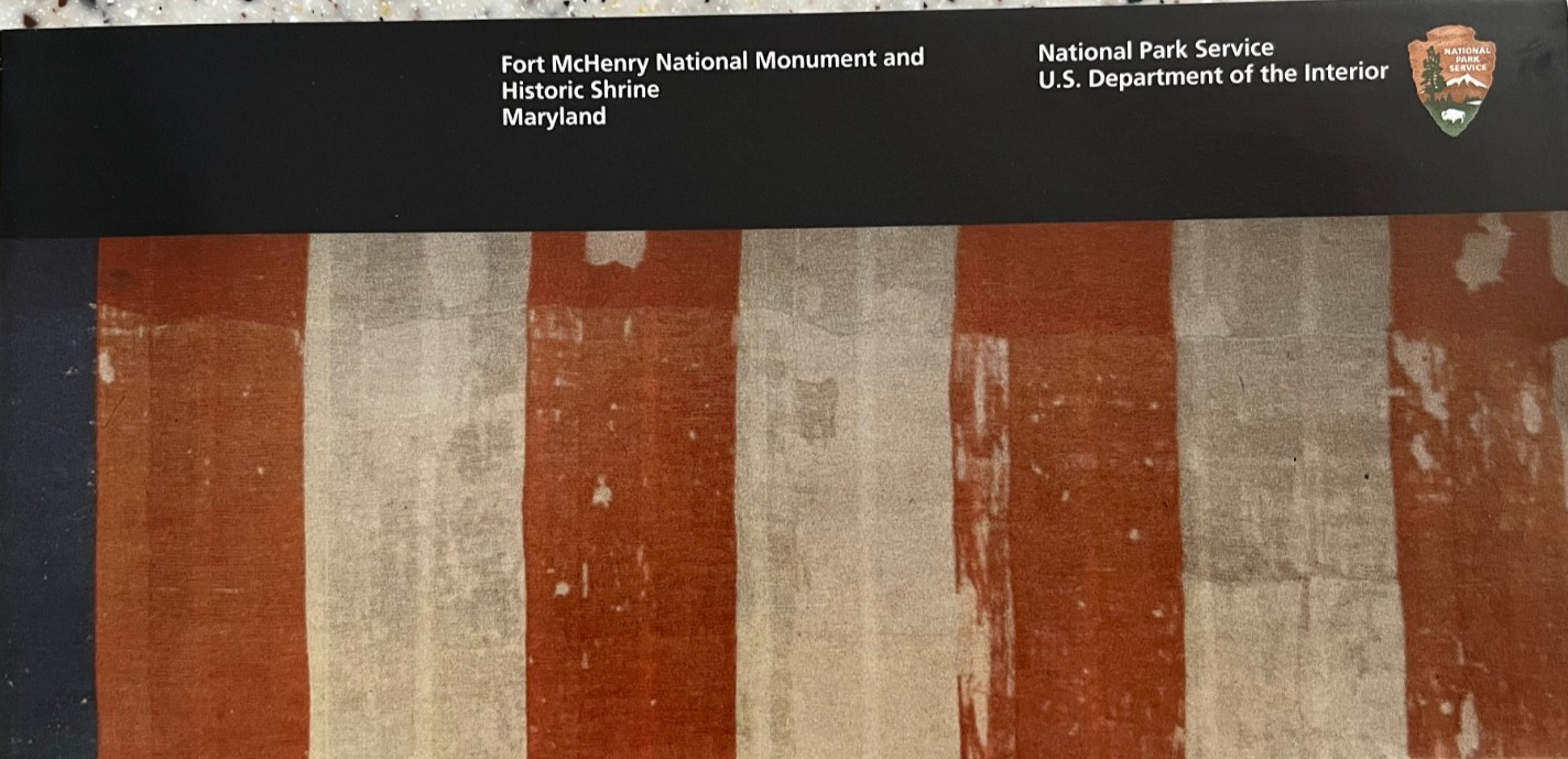 Newest FORT McHENRY NM/SHRINE NATIONAL PARK SERVICE UNIGRID BROCHURE GPO 2024