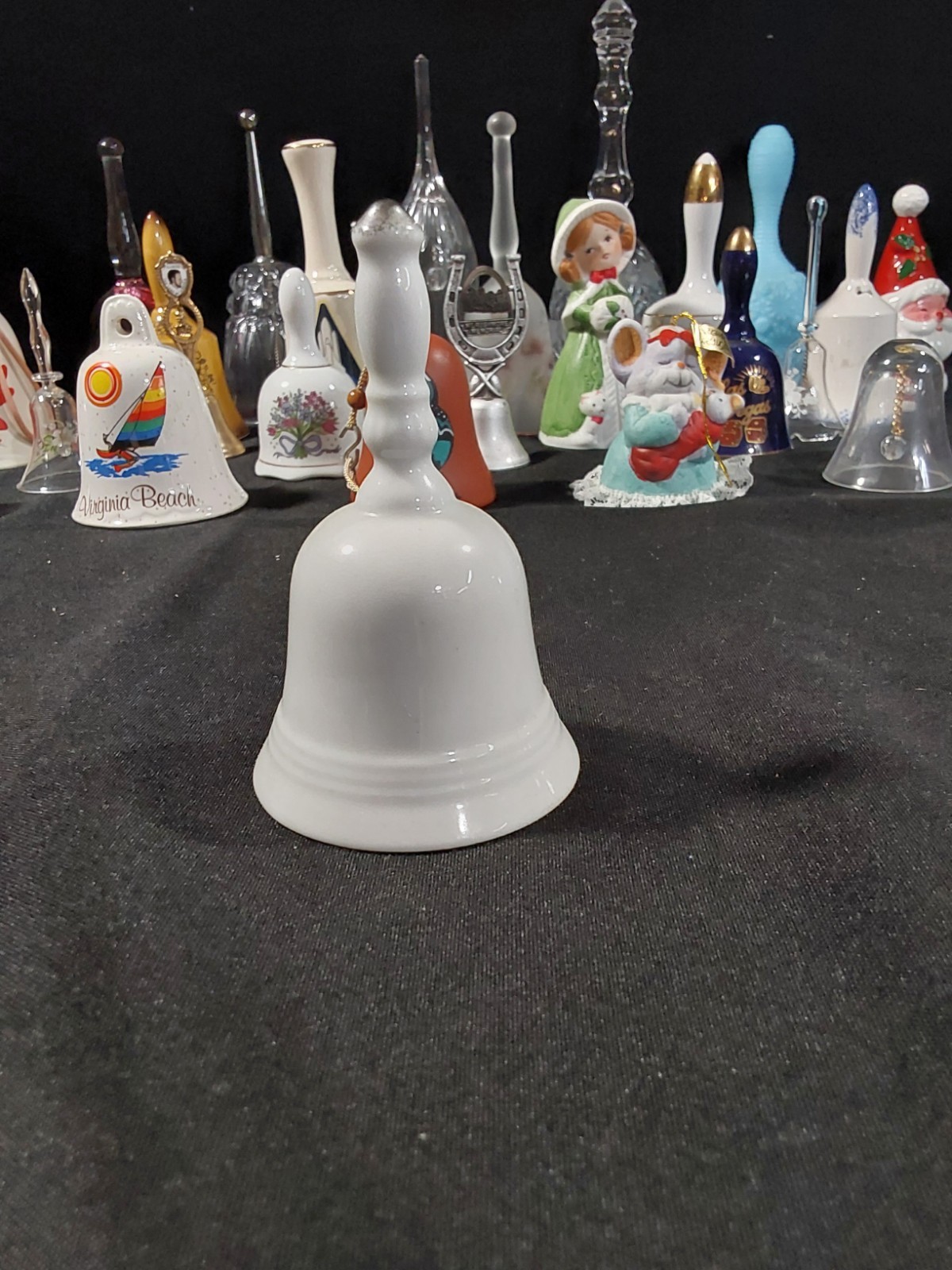 VINTAGE Yellowstone National Park Ceramic Dinner Bell OLD FAITHFUL GEYSER