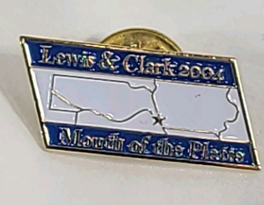Lewis & Clark National Historic Trail Lapel Pin ‘Mouth of the Platte’ 2004 Star