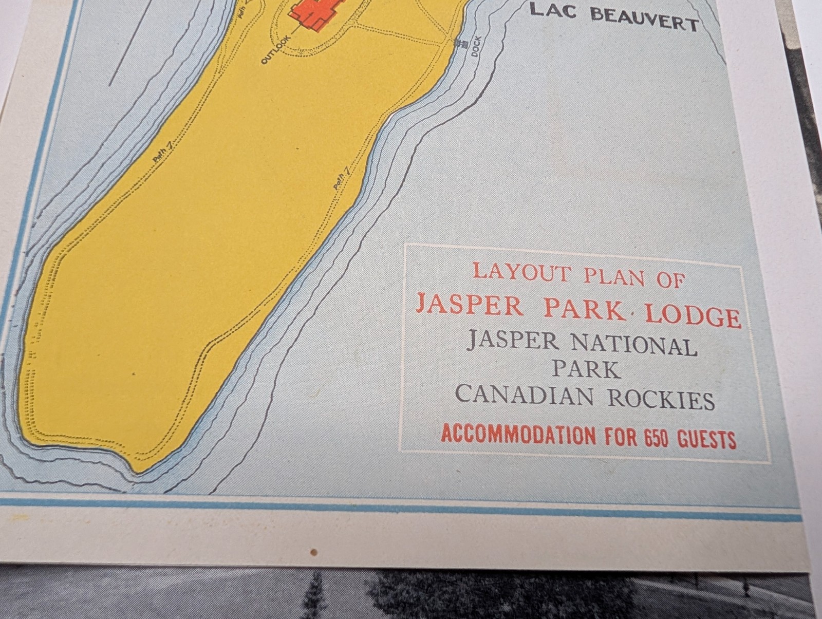 1948 Jasper National Park Alberta Canadian Railway Travel Brochure w/ Map CN