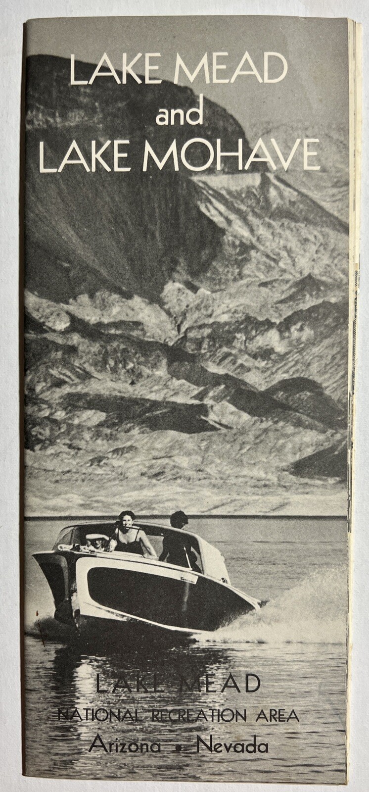 Lake Mead & Lake Mohave Arizona Nevada Map 1957 US Dept Of Interior