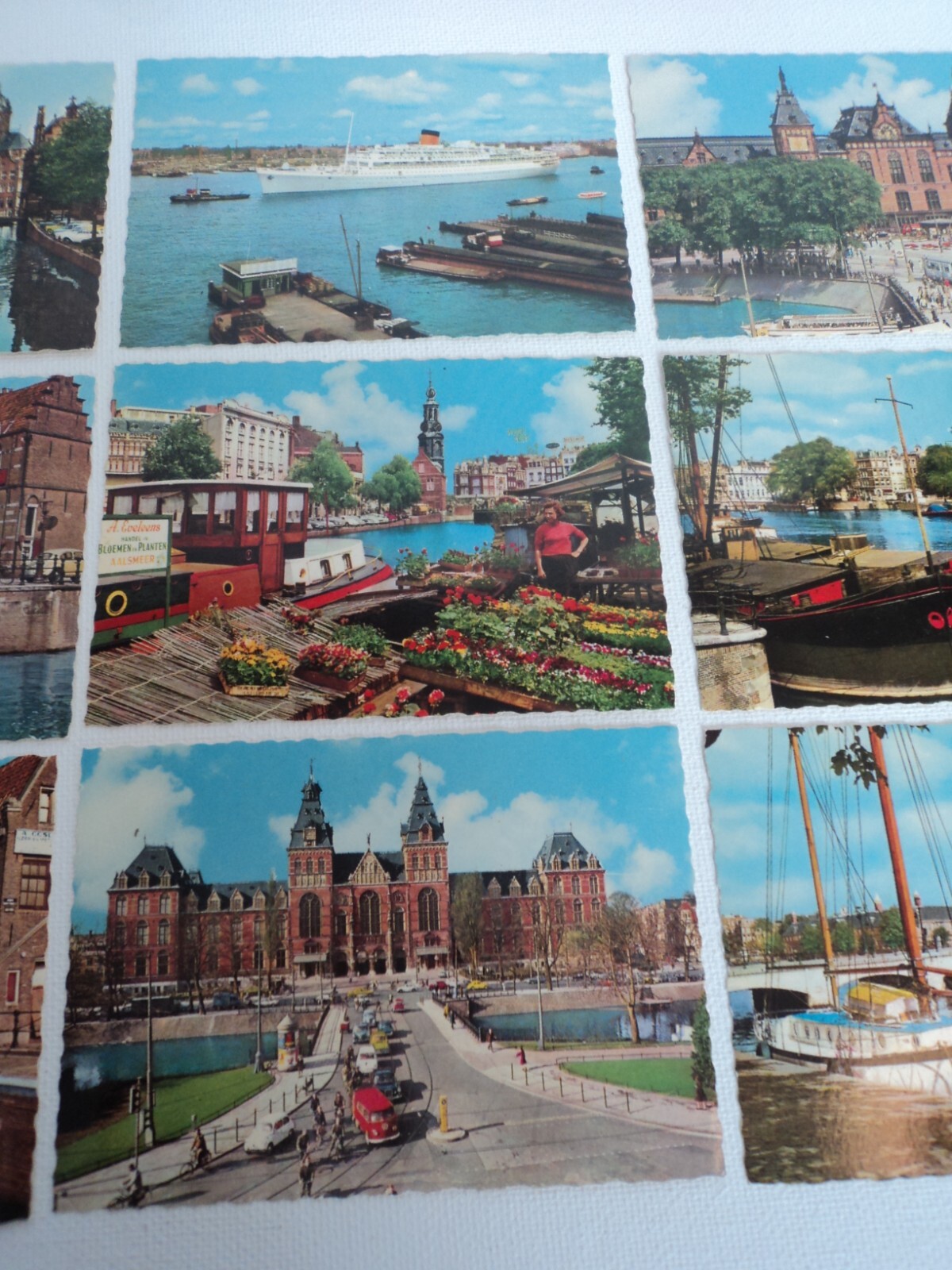 Vintage Mini Souvenir Cards AMSTERDAM colored vintage pictures 10 cards