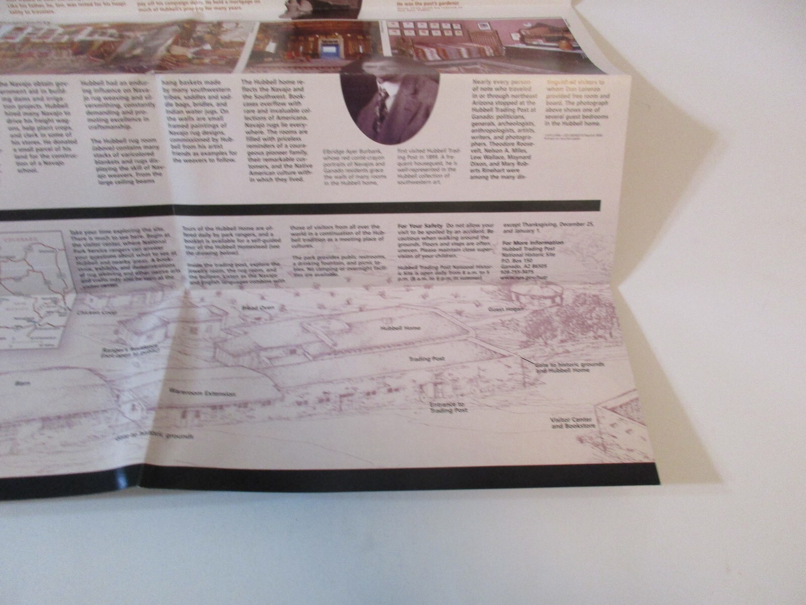 2006 Hubbell Trading Post Arizona National Park System Brochure Map Guide~B30