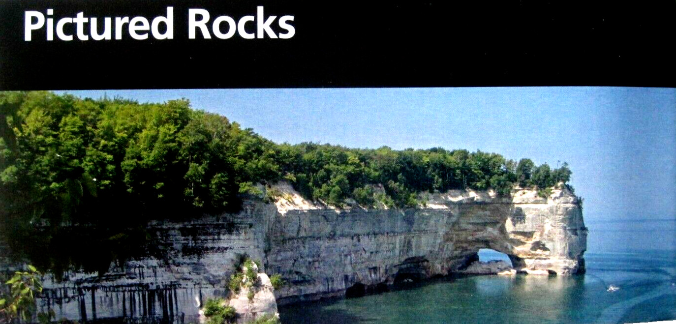 Pictured Rocks National Lakeshore National Park Service Unigrid Brochure Map