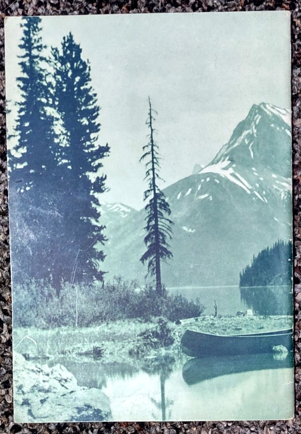 Vintage Jasper National Park in The Canadian Rockies Travel Guide dated 1940