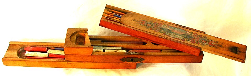 NIAGARA FALLS ARTIST PUZZLE BOX *3 LAYERS* FULL* c.1880 !UNUSUAL!