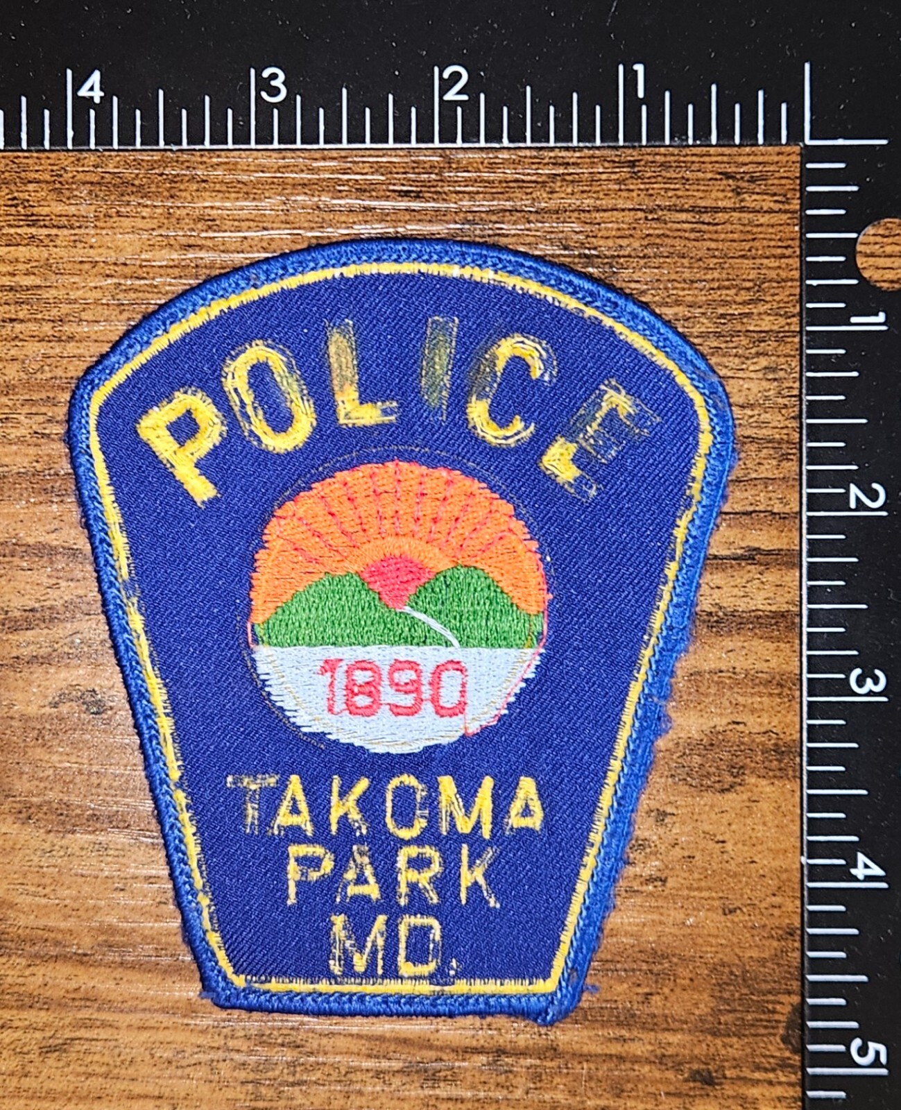 Takoma Park Maryland Vintage Out of Use Police Shoulder Patch Badge