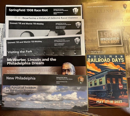 Illinois National Park Brochures and Misc. – 7 piece set – Black History