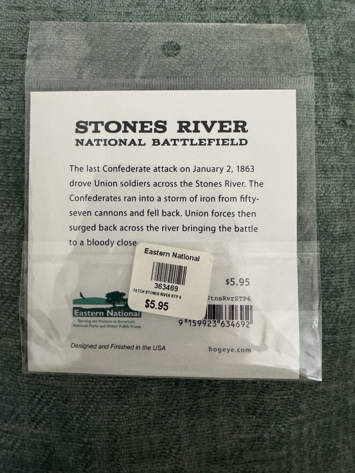 NEW Stones River National Battlefield Embroidered Souvenir Patch – Murfreesboro