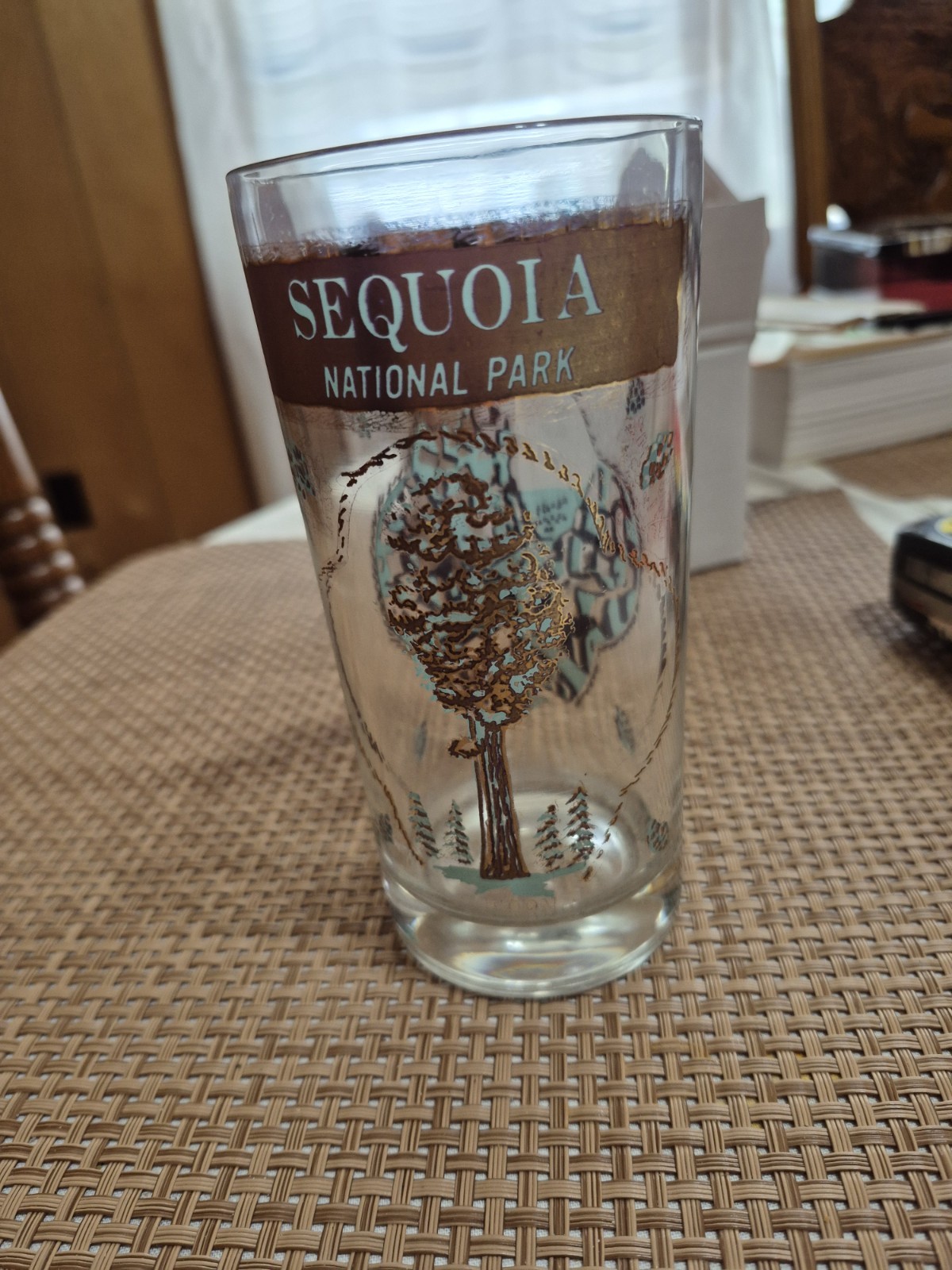 Vintage Kings Canyon National Park Souvenir Drinking Glass 6″ Tall