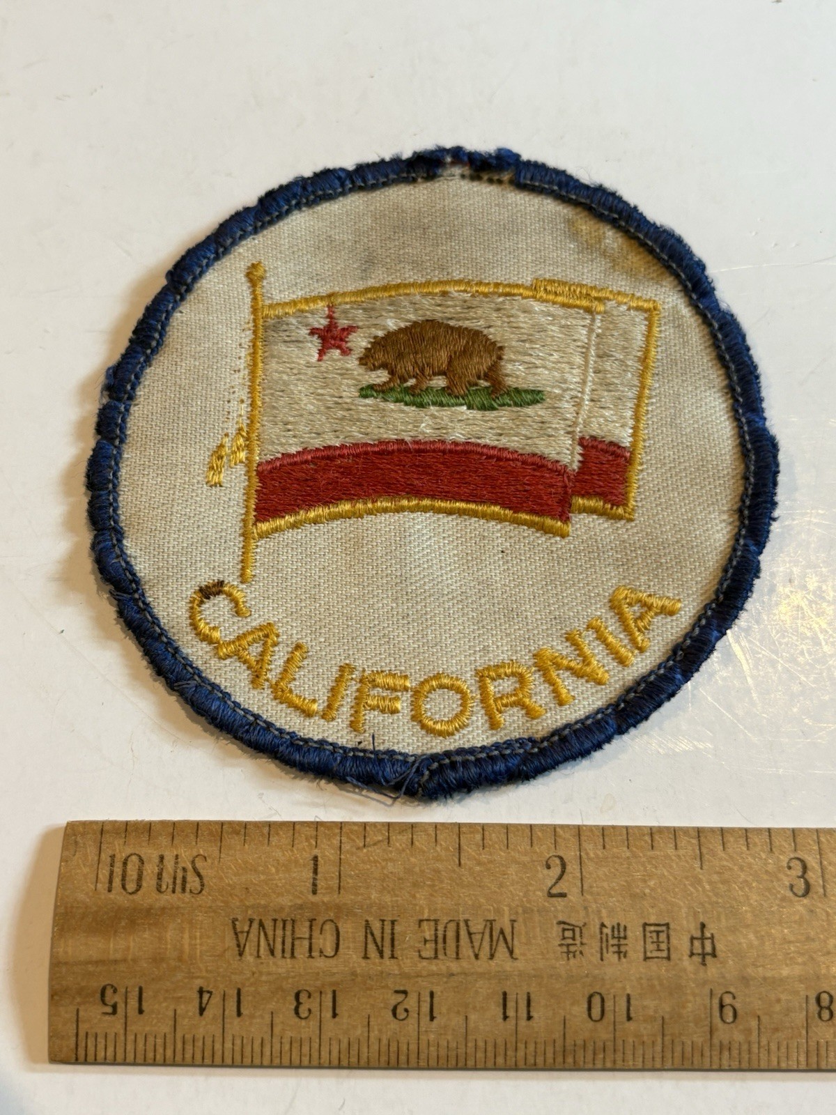 RARE🇺🇸1960s VINTAGE”CALIFORNIA”BEAR Embroidered BACKPACK HIKER PATCH👀LQQK👀