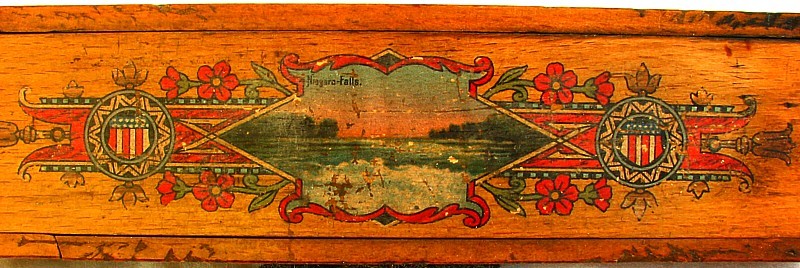 NIAGARA FALLS ARTIST PUZZLE BOX *3 LAYERS* FULL* c.1880 !UNUSUAL!