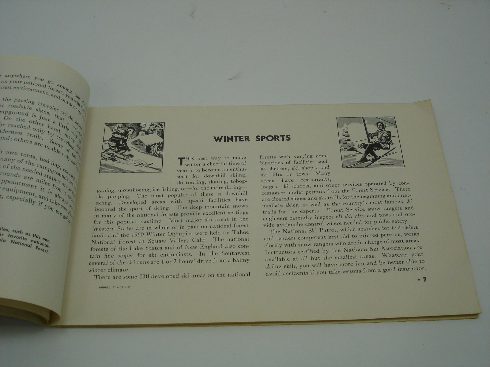 1960 NATIONAL FOREST VACATION Book Parks by State Scenic Drives Picnics Guide