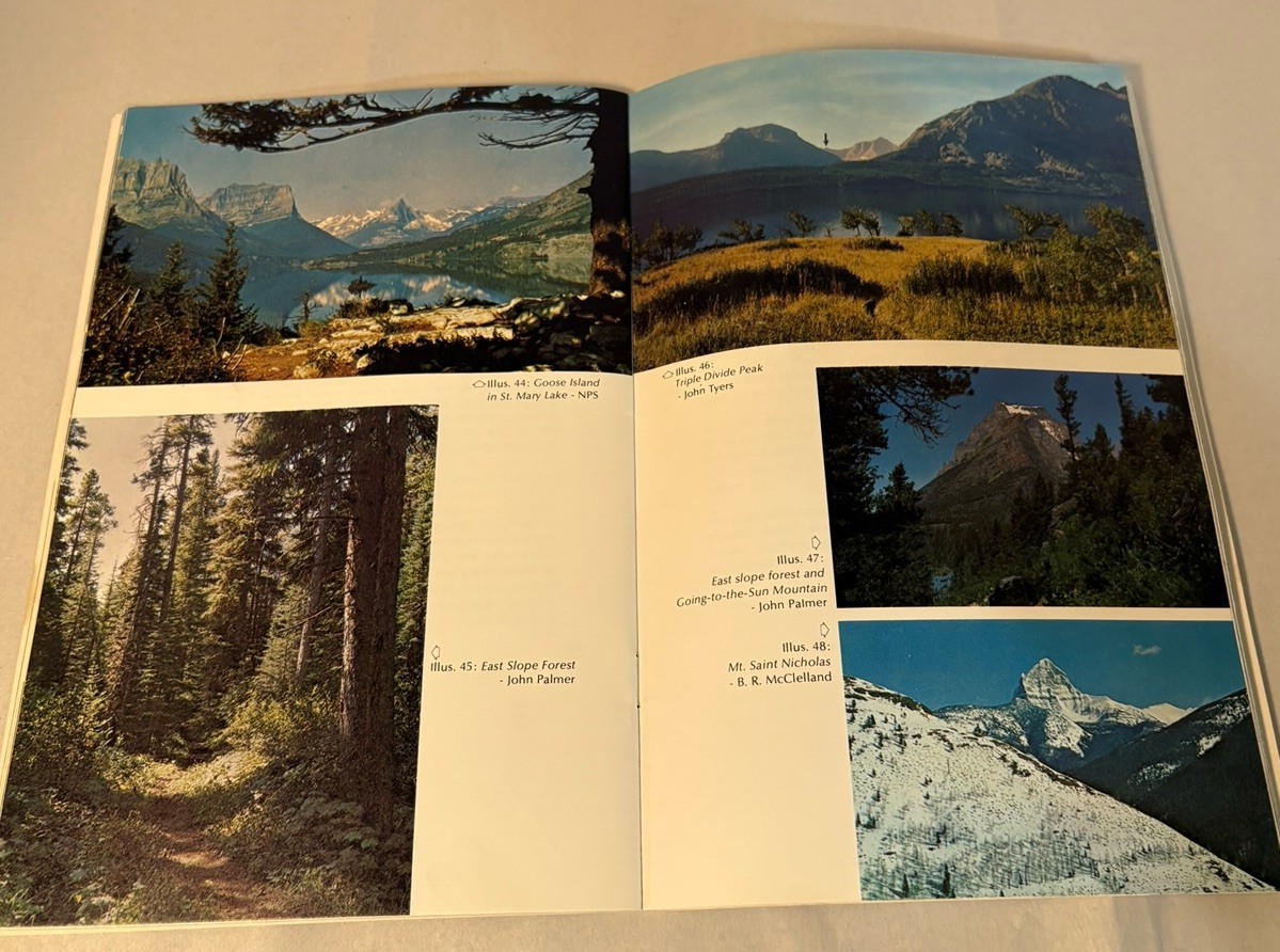 VTG 70s Glacier Nat’l Park Book Bundle; Glacier & Waterton Lakes, Logan Pass+