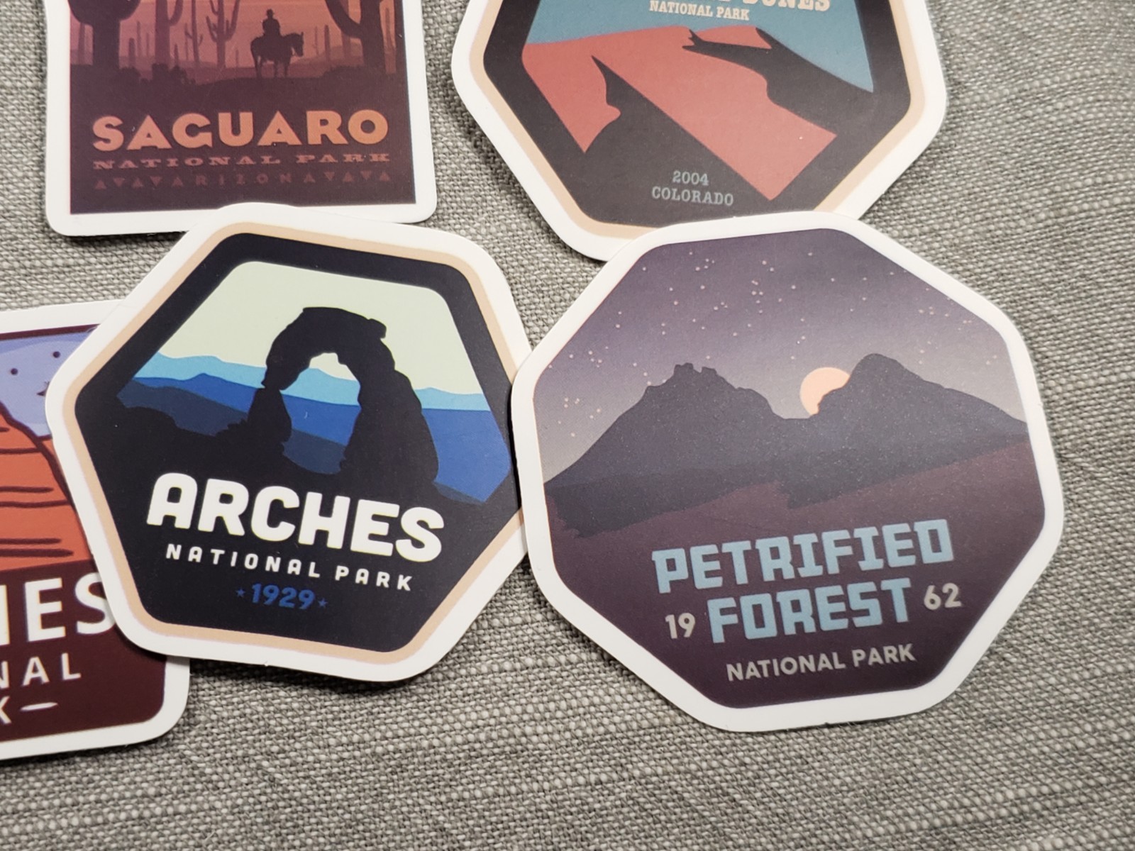 National Park Stickers Lot Of 8 Southwest US Arizona Colorado Utah C38-2