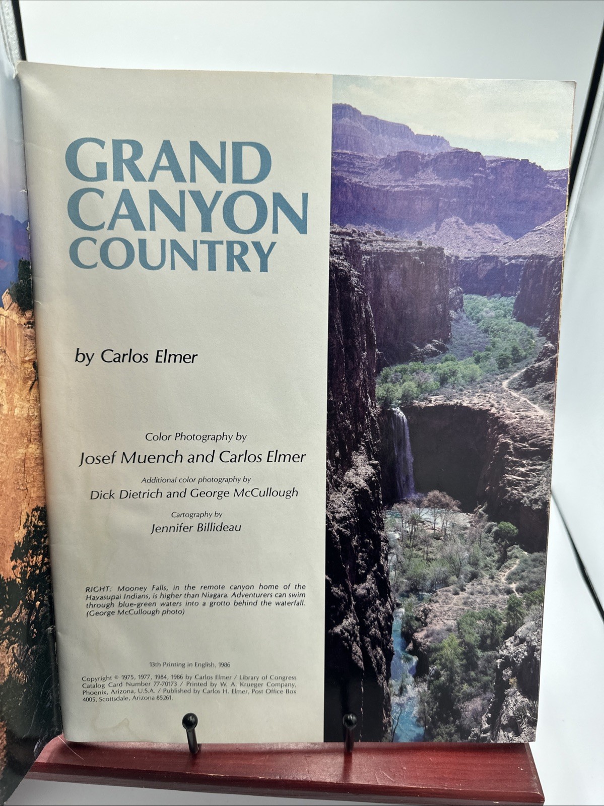 VTG 1986 Grand Canyon Country Color Photograph By Josef Muench And Carlos Elmer