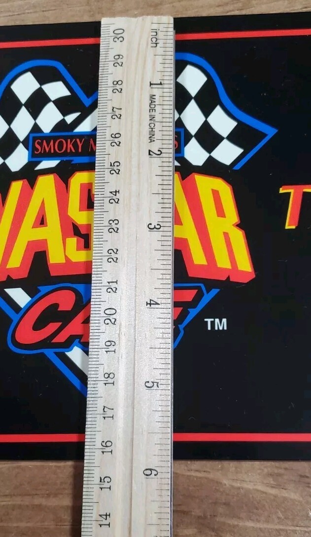 Vintage NASCAR CAFE Smoky Mountains Plastic License Plate Novelty Life’s A Race