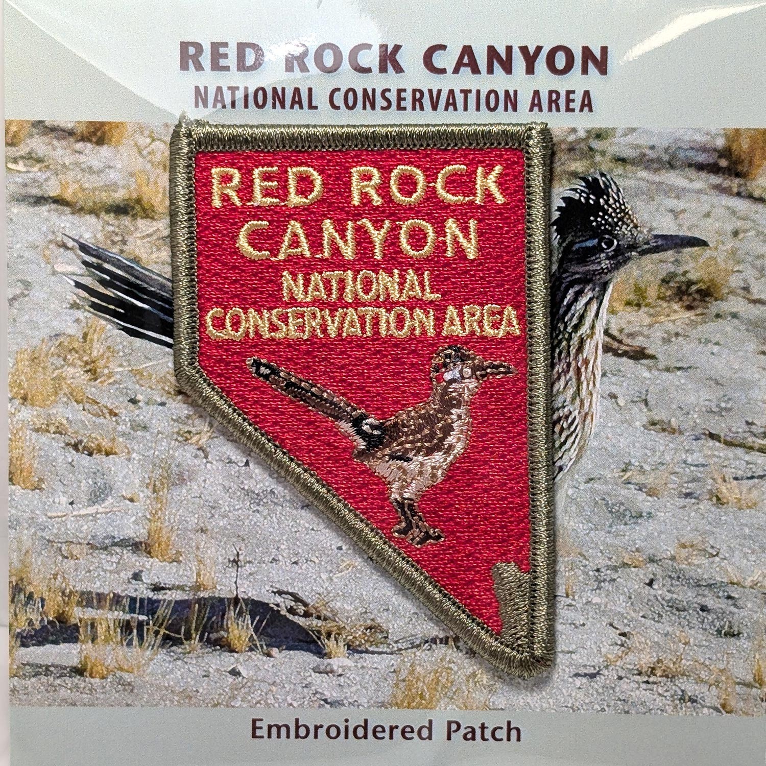 Red Rock Canyon Las Vegas Nevada State Road Runner Embroidered Patch Souvenir