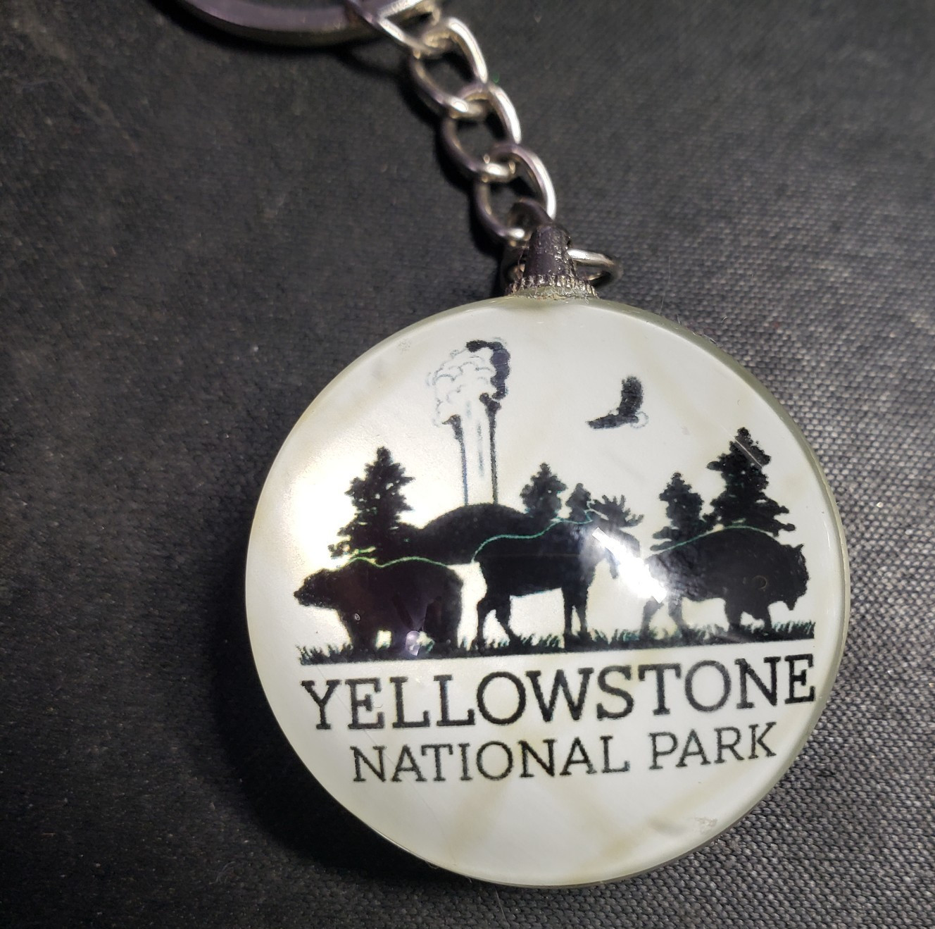 Yellowstone National Park Souvenir Keychain Backpack Purse Fob Gift