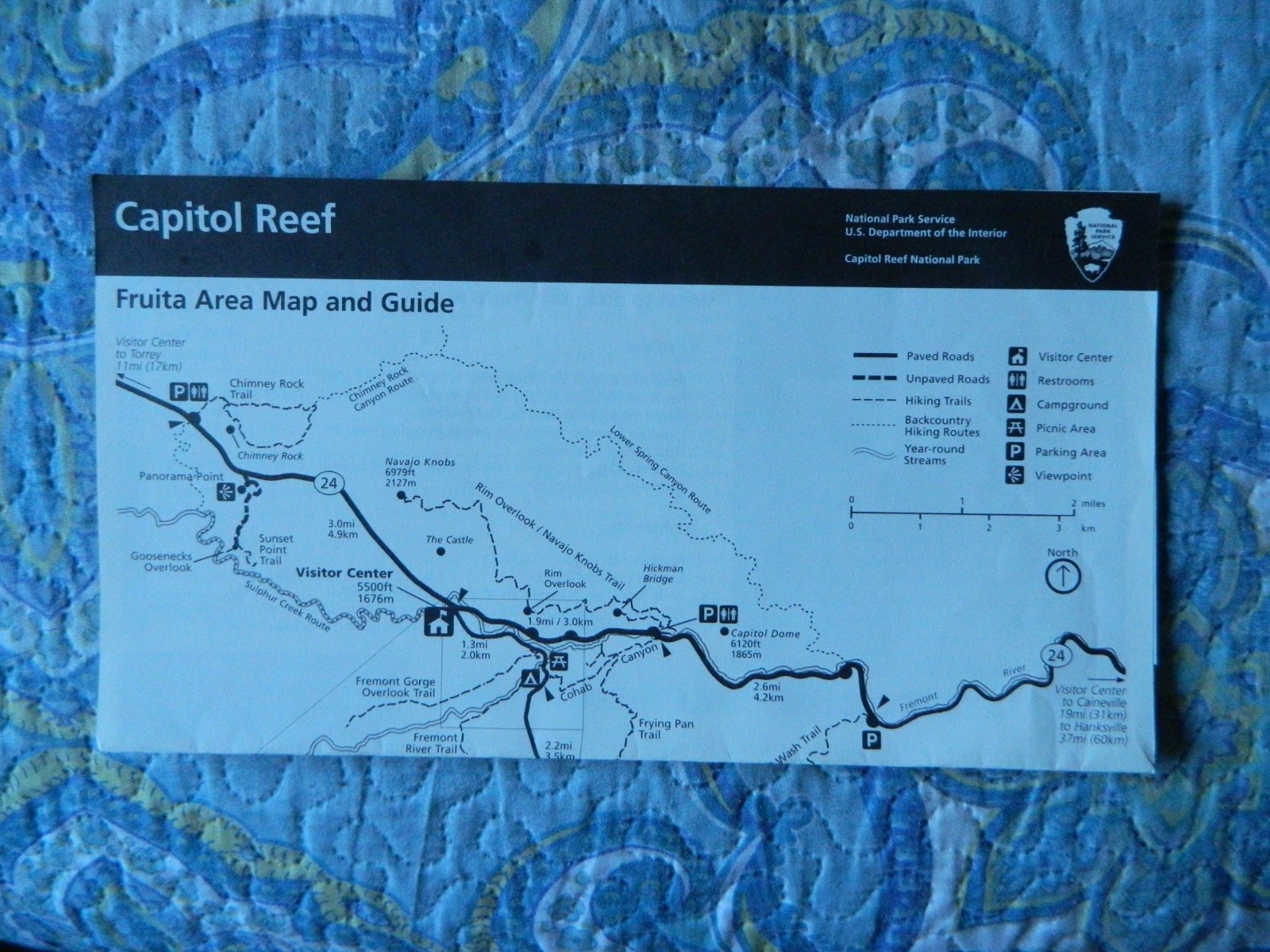 Canyonlands & Capitol Reef National Park Guide Maps