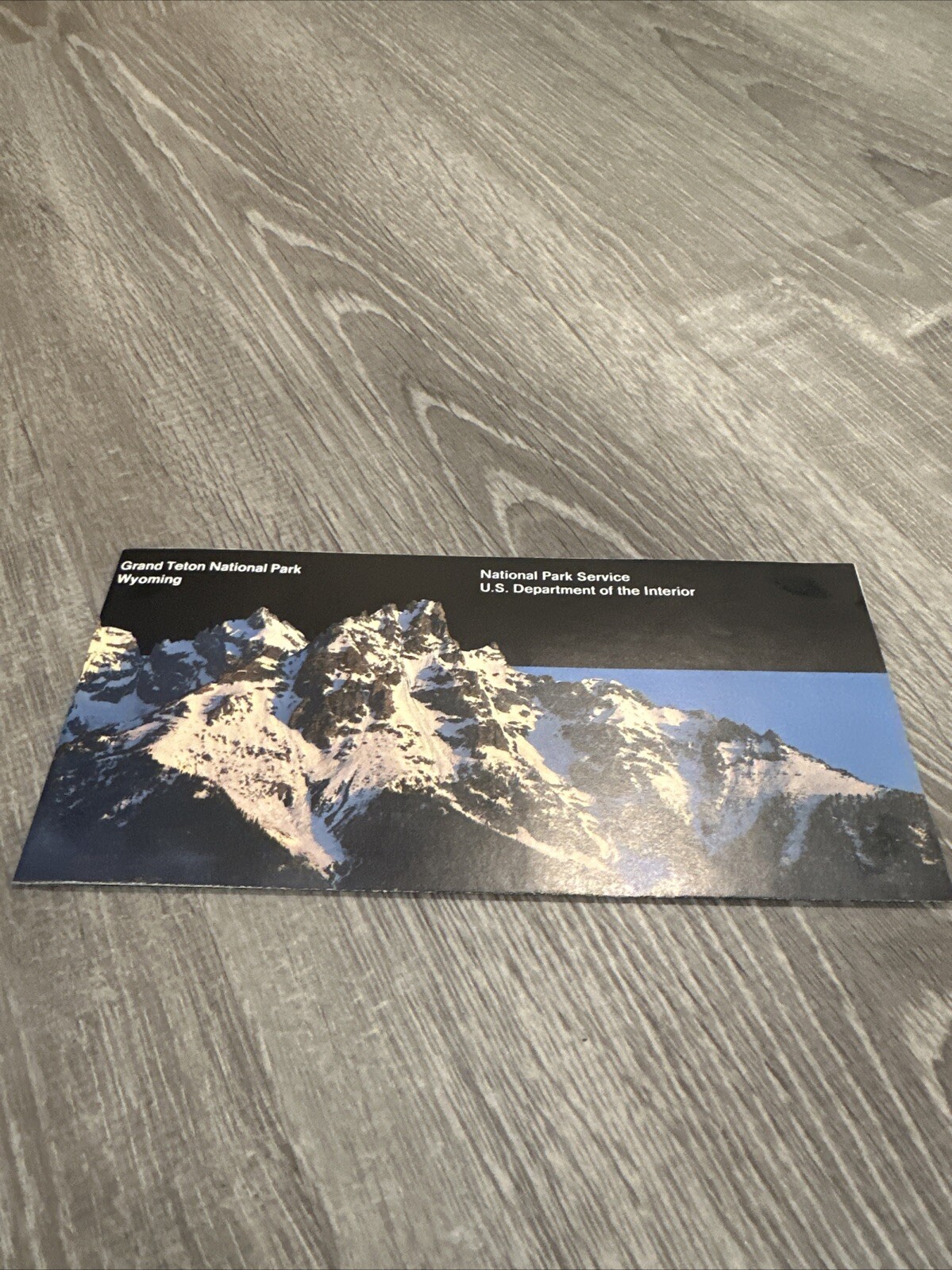 National Park Service Grand Teton Official Map And Guide 1999