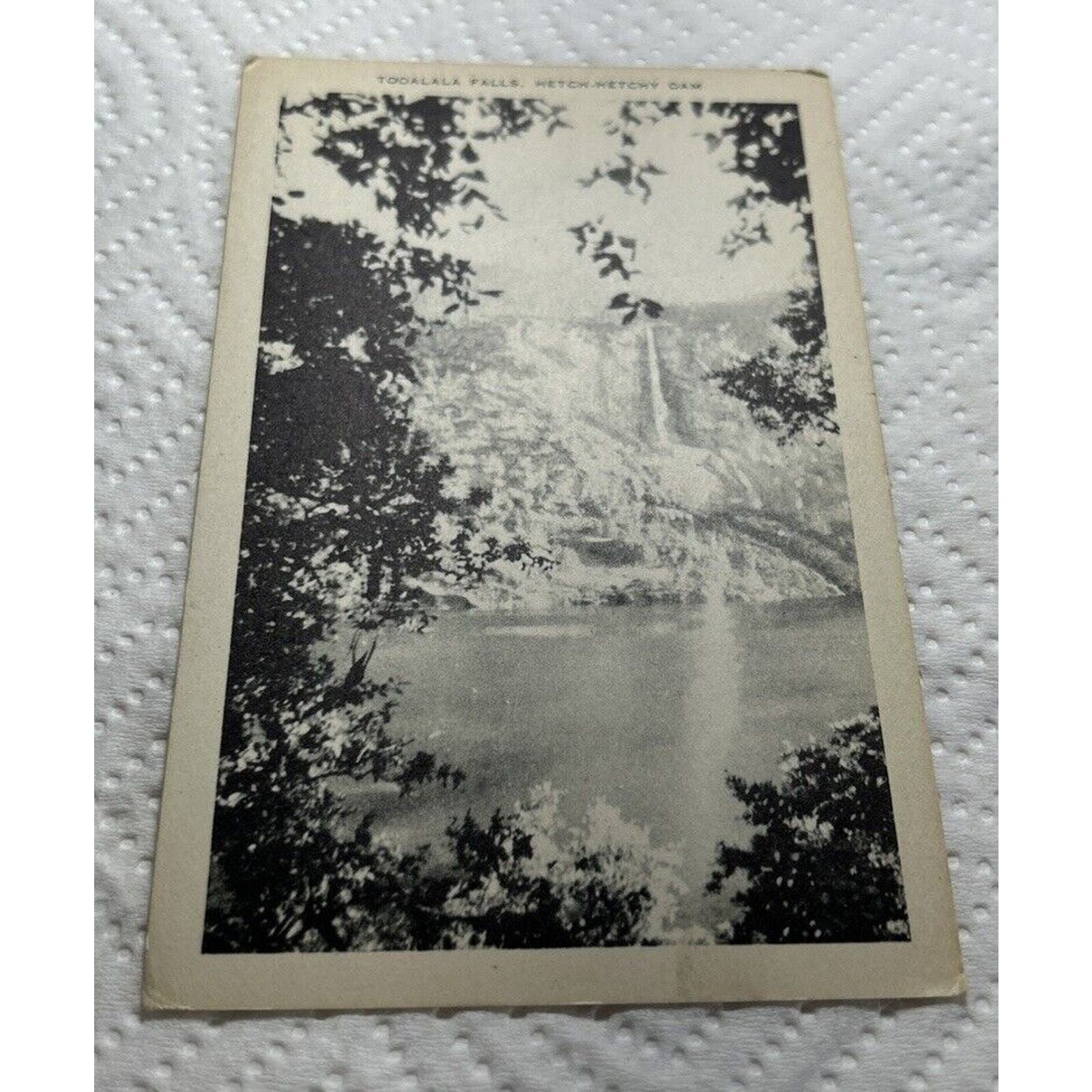 Tooalala Falls Hetch Hetchy Dam Yosemite National Park California Artvue Old B&W