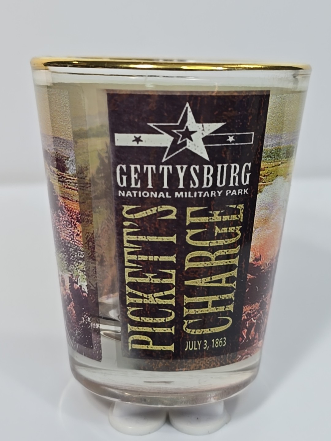 Gettysburg National Military Park Travel Souvenir Shot Glass Picket’s Charge