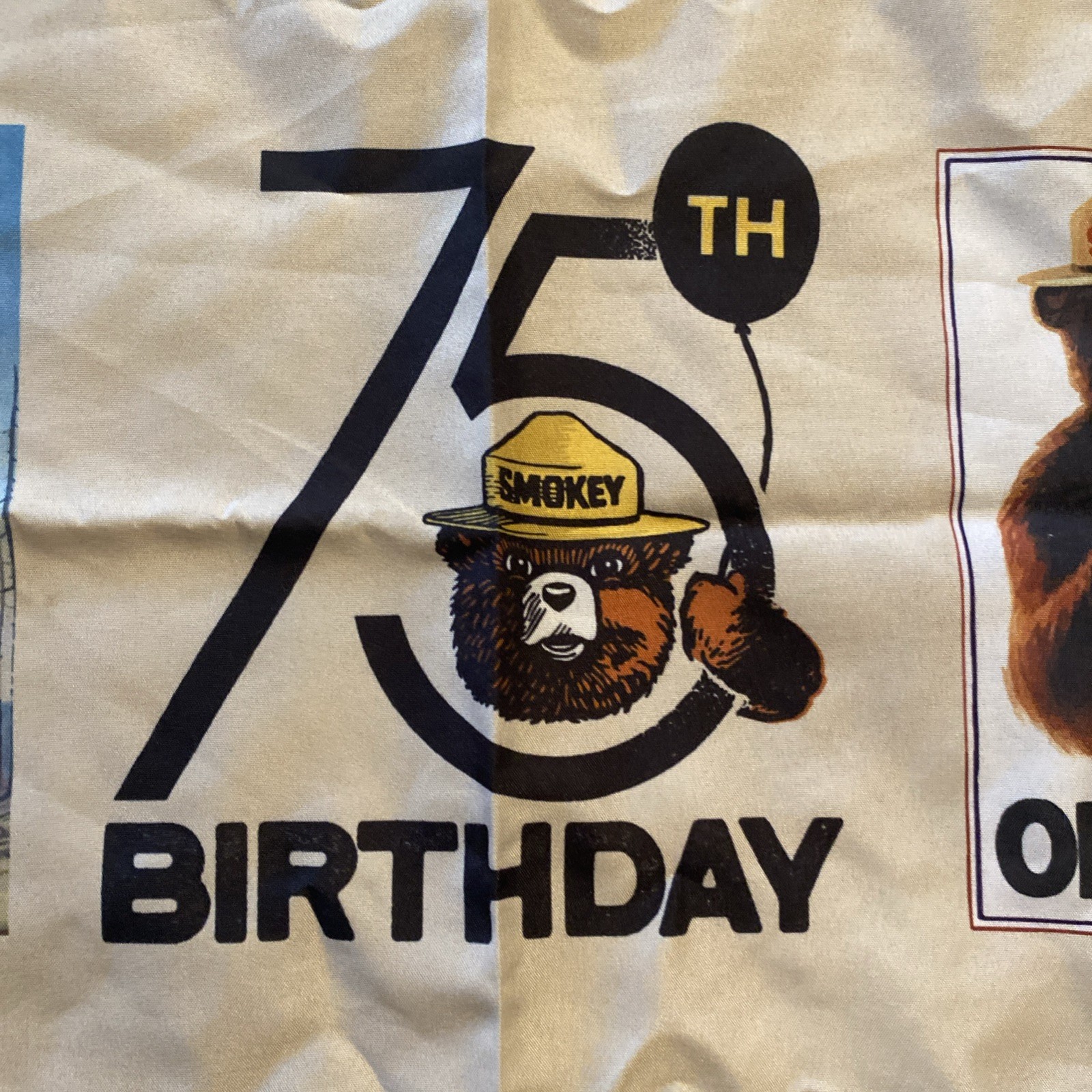 Camp Smokey, Smokey The Bear 75th Birthday Collectors Scarf 2019 CA State Fair