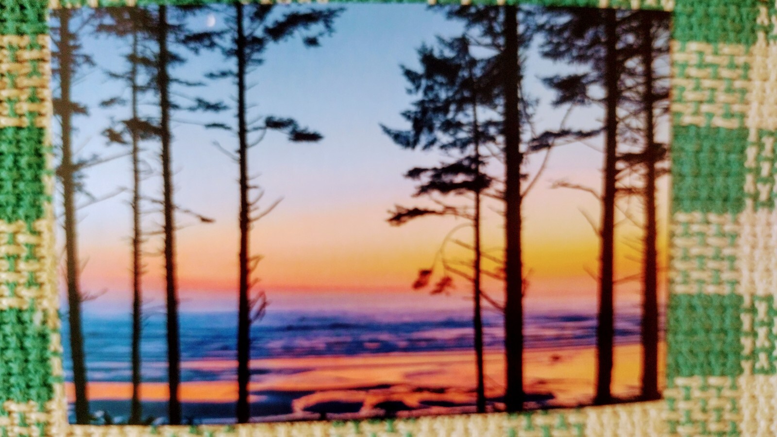 BEAUTIFUL POST CARD TWLIGHT MAGIC RUBY BEACH OLYMPIC NATIONAL PARK WASHINGTON
