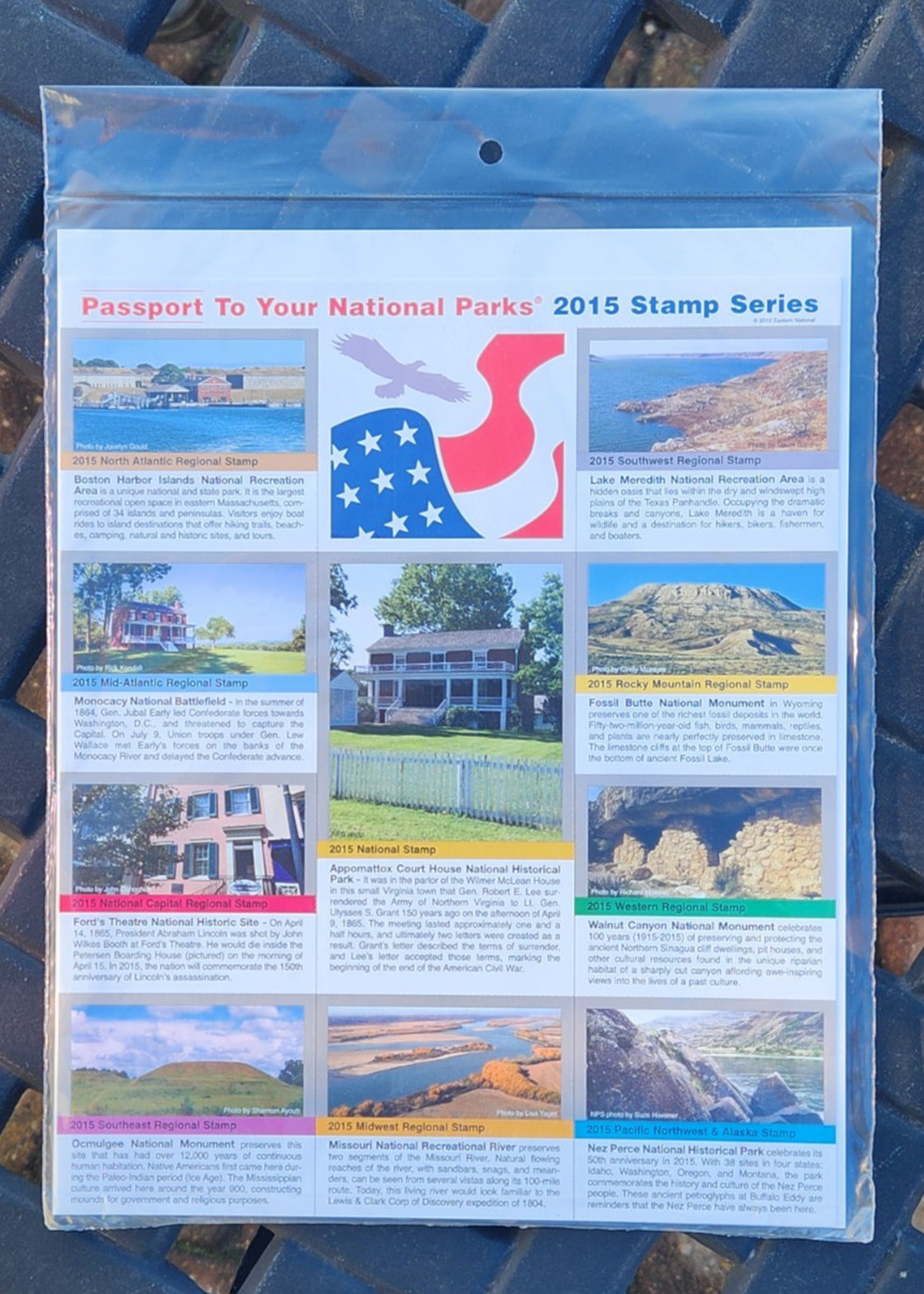 Passport To Your National Parks 2015 Stamp Series Sealed Set of 10 in Factory pk