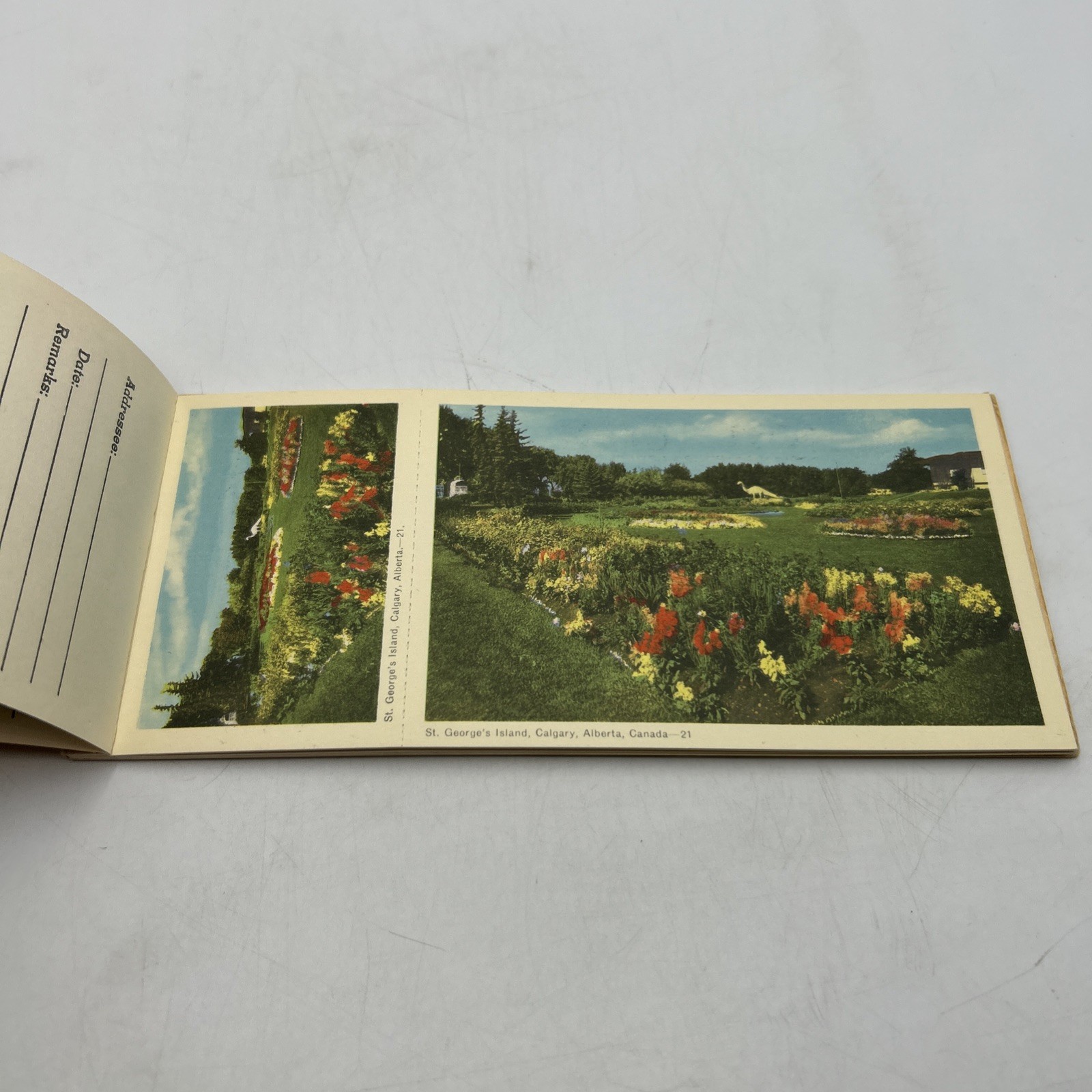 Vintage Souvenir Of Calgary Miniature View Album 1930s Post Cards Set of 10