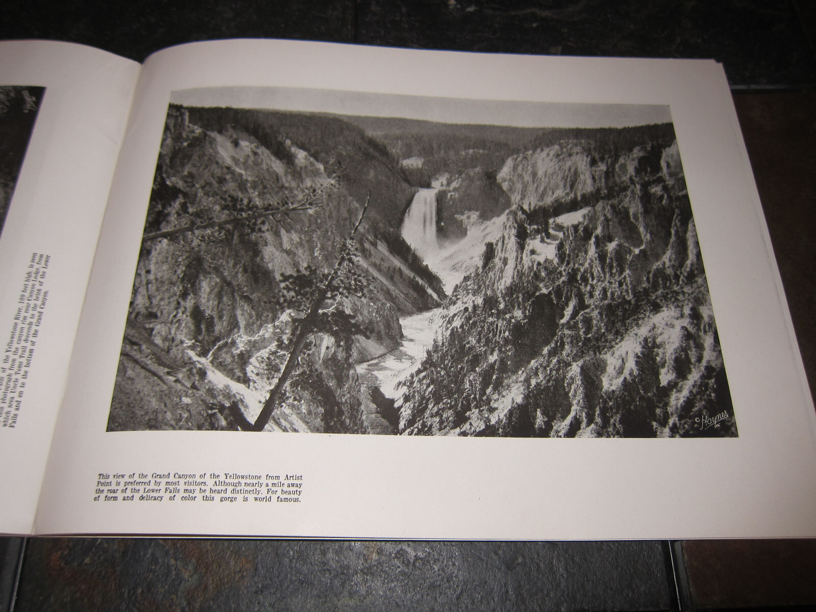 1940 Haynes Souvenir Album Of Yellowstone National Park Photo Booklet