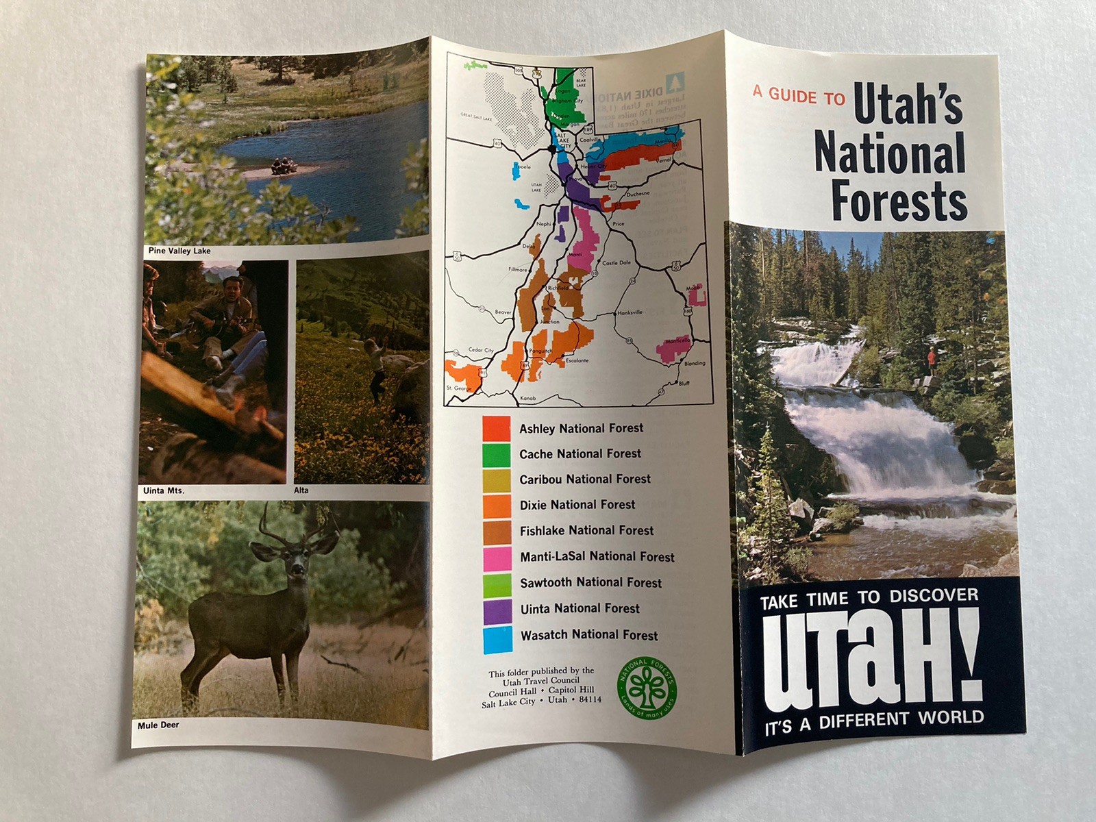 Vintage 1960’s Utah National Forest/Travel Brochures Maps Lot of 3. Excellent.