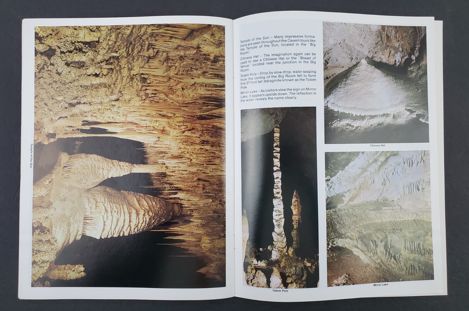 1967 Carlsbad New Mexico Caverns National Park Vintage Souvenir Pictorial Book