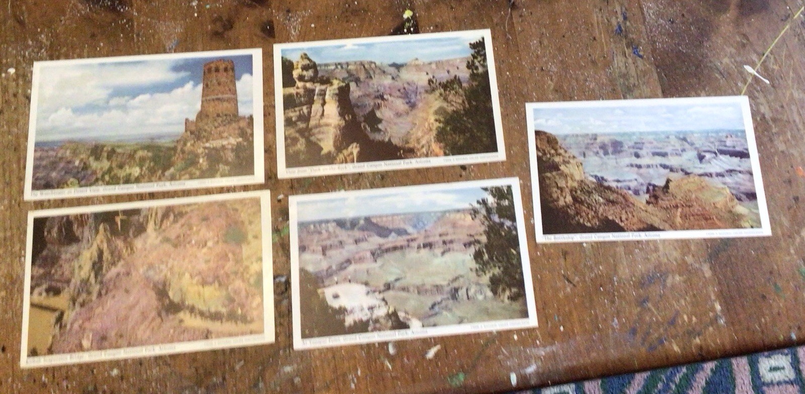 Lot Of (11) Fred Harvey Grand Canyon National Park Unposted Good Condition