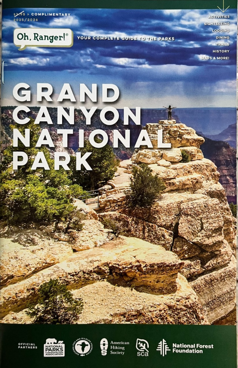 New 2026 Oh Ranger GRAND CANYON NATIONAL PARK TRAVEL GUIDE/BROCHURE 52 Pages