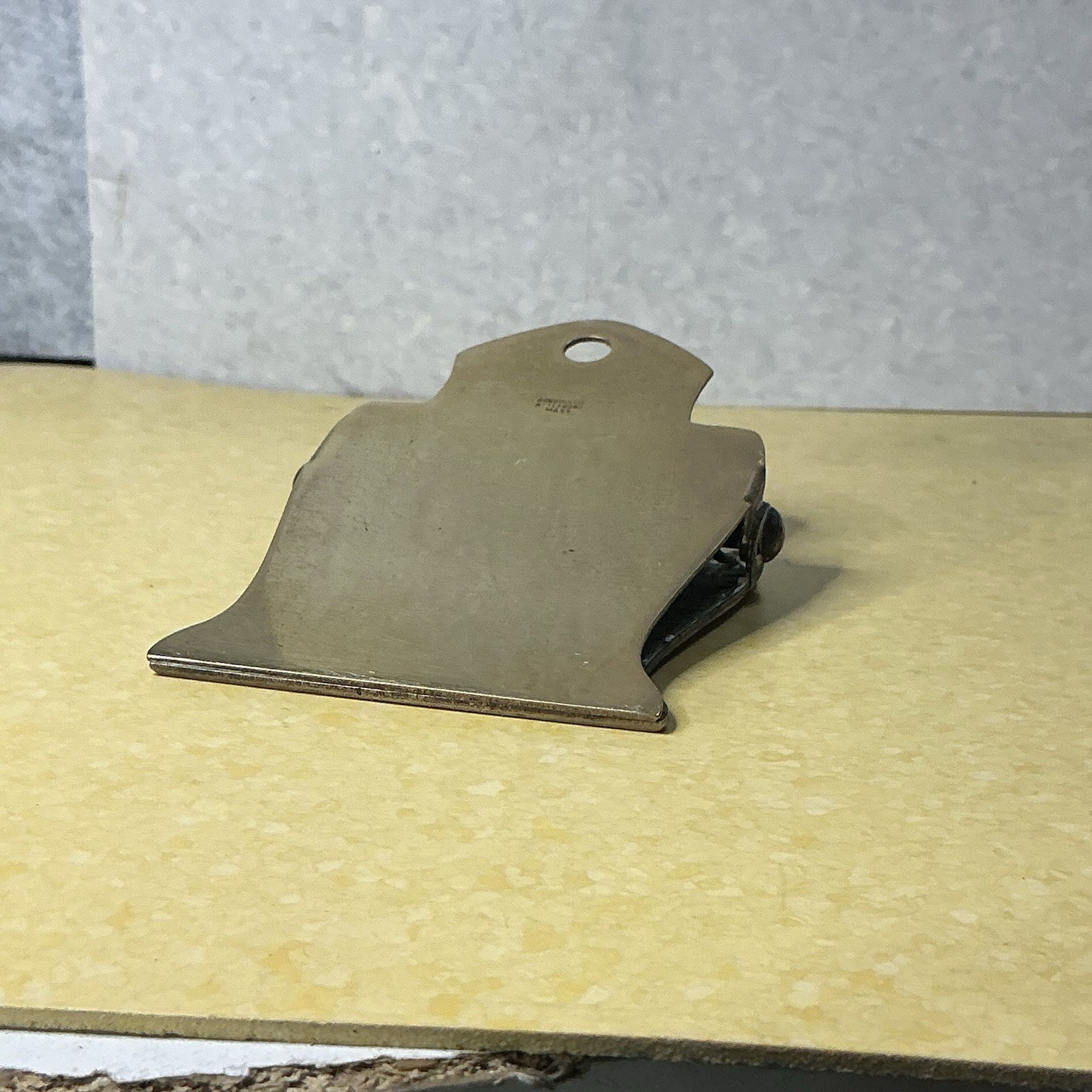 Antique Brass Yellowstone Park Souvenir Desk Binder Clip Art Nouveau Robbins Co.