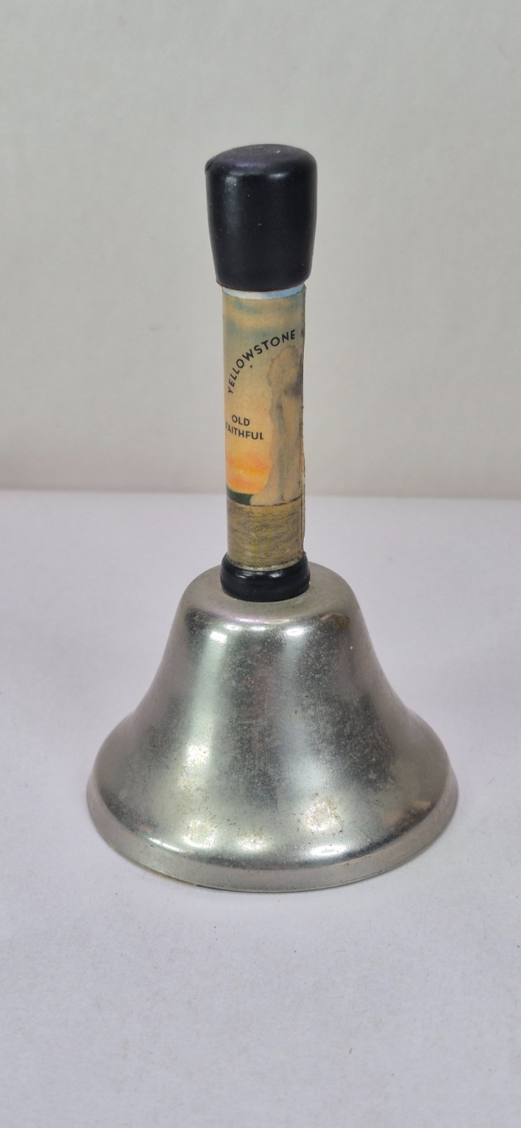 Vintage 1950s Yellowstone National Park Metal Bell Souvenir 4-3/8″ Tall