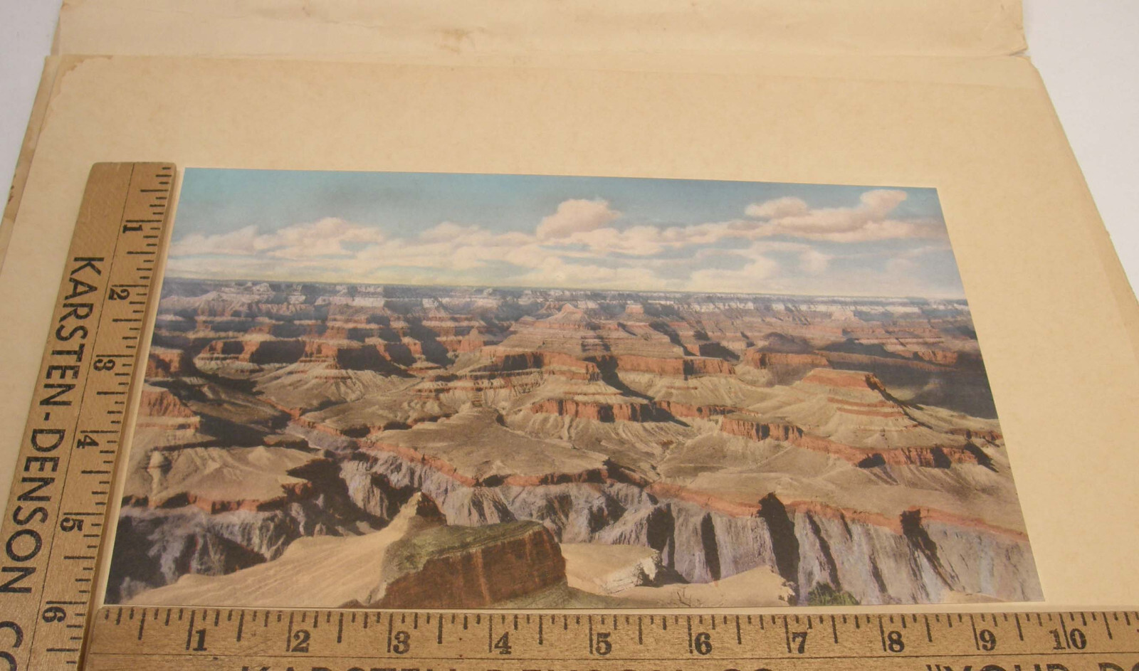 VINTAGE COLOR LITHOGRAPH SOUVENIR PRINT VERKAMP’S GRAND CANYON NAT’L PARK ARIZ