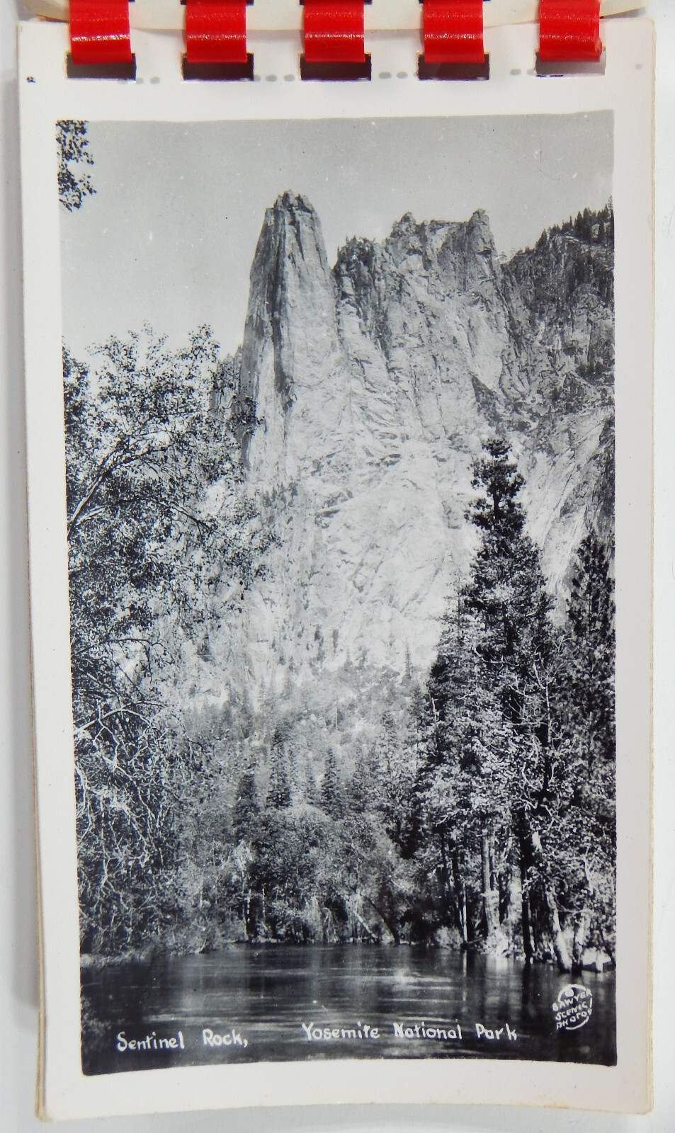 12 REAL YOSEMITE PARK CA PHOTOS 1920s 30s SAWYERS IN MINI FLIP BOOK 2.75″ x 4.5″