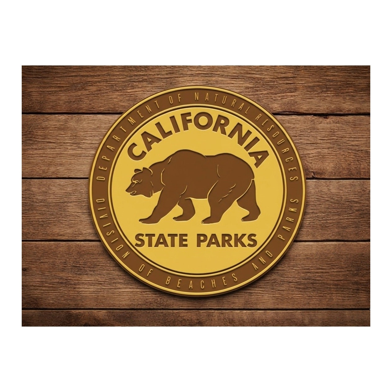 California State Parks DNR Sign Department of Natural Resources Beaches Forest