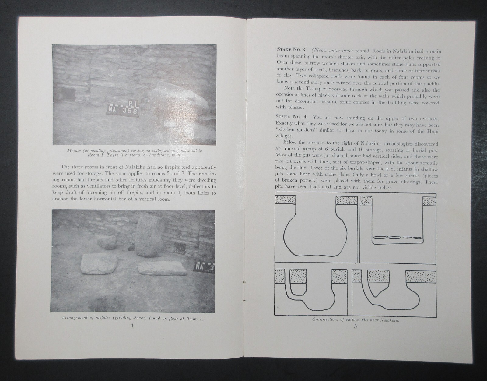1956 Wupatki National Monument Guide to Ruins Trail to Citadel – Nalakihu