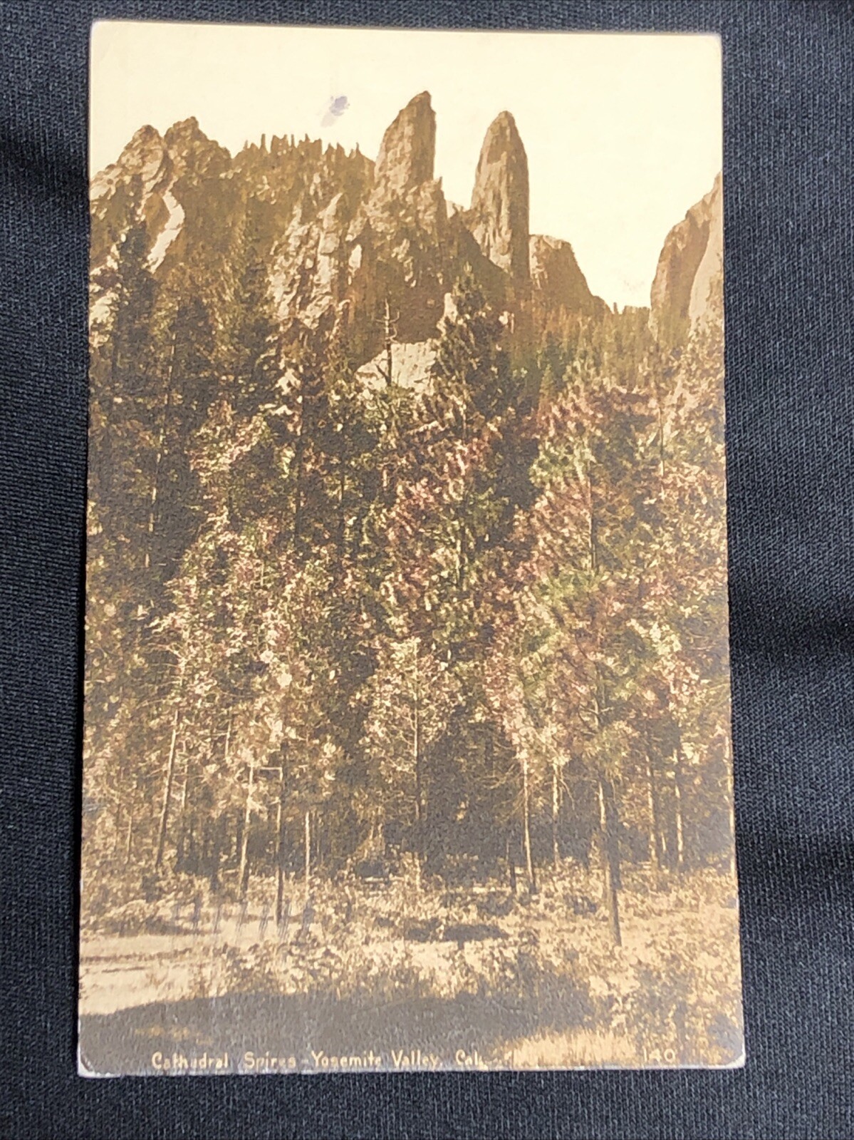 Vintage Postcard Cathedral Spires Yosemite CA California 1911 (P127)